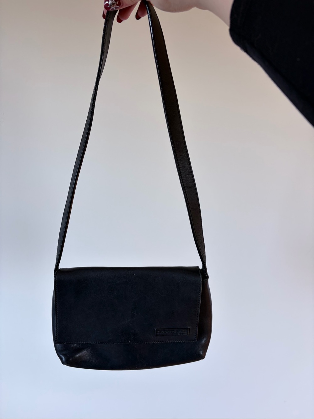 Black Leather shoulder Bag
